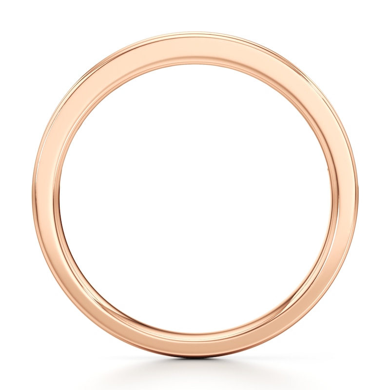 Main Image 2 of J'Lure Baguette & Round-Cut Lab-Grown Diamond Wedding Band 1/3 ct tw 18K Rose Gold