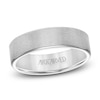 Thumbnail Image 1 of ArtCarved Men's Brushed Wedding Band 14K White Gold 6mm