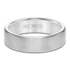 Thumbnail Image 3 of ArtCarved Men's Brushed Wedding Band 14K White Gold 6mm