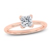 Thumbnail Image 1 of Certified Princess-Cut Diamond Solitaire Engagement Ring 1 ct tw 14K Rose Gold (I1/I)