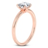 Thumbnail Image 2 of Certified Princess-Cut Diamond Solitaire Engagement Ring 1 ct tw 14K Rose Gold (I1/I)