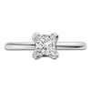Thumbnail Image 3 of Certified Princess-Cut Diamond Solitaire Engagement Ring 1 ct tw Platinum (VS2/F)