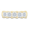 Thumbnail Image 3 of Princess-Cut Lab-Grown Diamond Five-Stone Anniversary Ring 2 ct tw 14K Yellow Gold