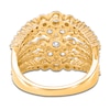 Thumbnail Image 3 of Brilliant Moments Diamond Multi-Row Fashion Ring 2 ct tw 14K Yellow Gold