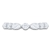 Thumbnail Image 3 of Certified Pear-Shaped & Round-Cut Diamond Anniversary Ring 1 ct tw 14K White Gold