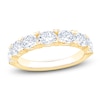 Thumbnail Image 1 of Certified Oval-Cut Diamond Anniversary Ring 1-5/8 ct tw 18K Yellow Gold