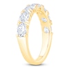 Thumbnail Image 2 of Certified Oval-Cut Diamond Anniversary Ring 1-5/8 ct tw 18K Yellow Gold