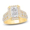 Thumbnail Image 1 of Radiant-Cut Lab-Grown Diamond Halo Engagement Ring 4-1/2 ct tw 14K Yellow Gold