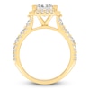 Thumbnail Image 2 of Radiant-Cut Lab-Grown Diamond Halo Engagement Ring 4-1/2 ct tw 14K Yellow Gold