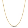 Thumbnail Image 1 of Glitter Rope Chain Necklace 2mm Semi-Solid 10K Yellow Gold 16"