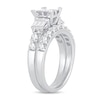 Thumbnail Image 2 of Diamond Bridal Set 2 ct tw Round/Princess/Baguette 14K White Gold