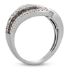 Thumbnail Image 2 of Le Vian Chocolate Ombré Diamond Swirl Ring 7/8 ct tw 14K Vanilla Gold