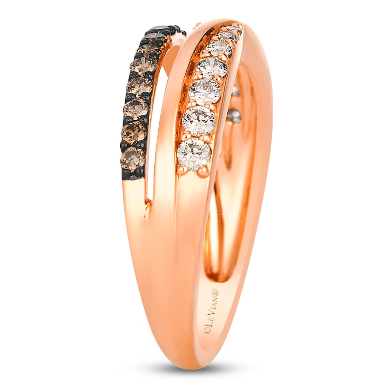Main Image 3 of Le Vian Diamond Ring 1/2 ct tw 14K Strawberry Gold