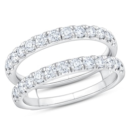 Lab-Grown Diamond Enhancer Ring 1 ct tw 14K White Gold