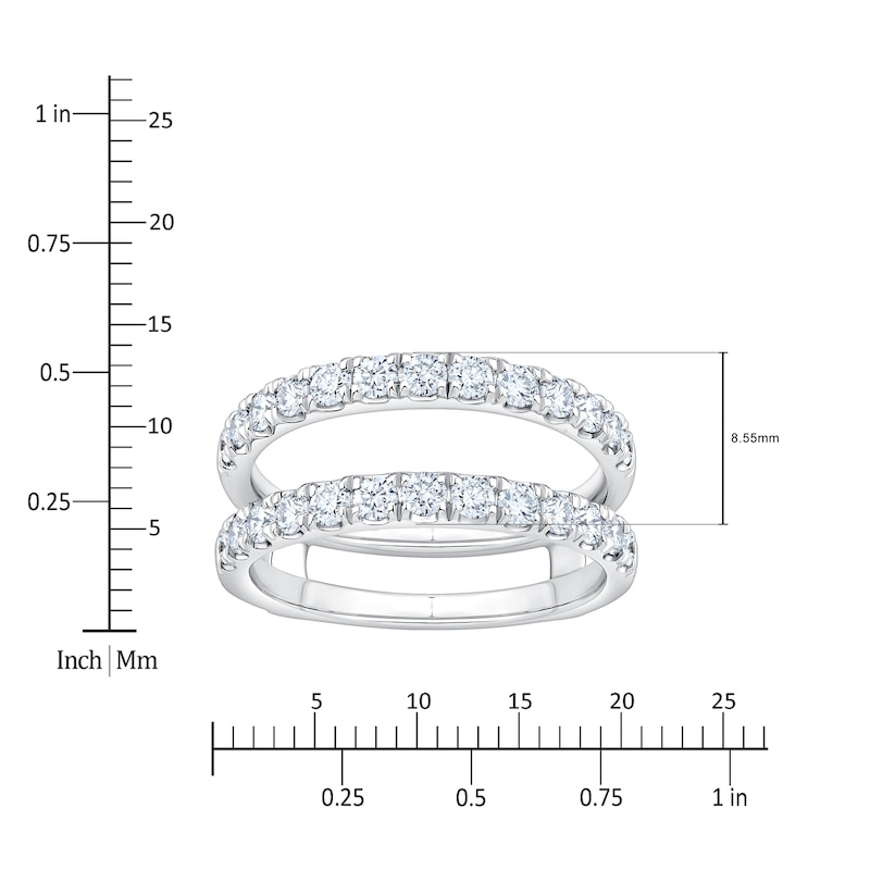 Main Image 4 of Lab-Grown Diamond Enhancer Ring 1 ct tw 14K White Gold