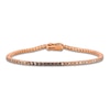 Thumbnail Image 1 of Le Vian Chocolate Ombré & Nude Diamond Tennis Bracelet 2-1/5 ct tw 14K Strawberry Gold 7"