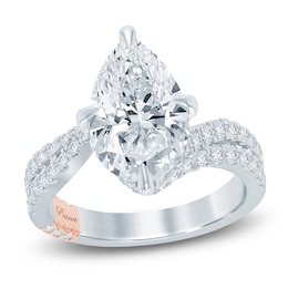 Pnina Tornai Lab-Grown Diamond Pear-Shaped Engagement Ring 4-5/8 ct tw 14K White Gold