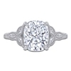Thumbnail Image 3 of Certified Cushion-Cut Lab-Grown Diamond Engagement Ring 2-1/3 ct tw 14K White Gold