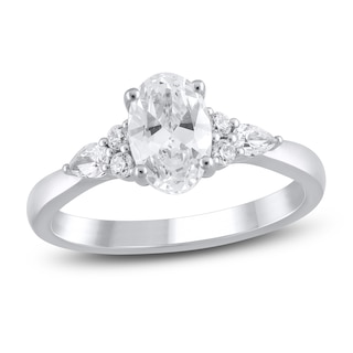 Chosen Certified Oval-Cut Diamond Engagement Ring 1-1/4 ct tw 14K White Gold