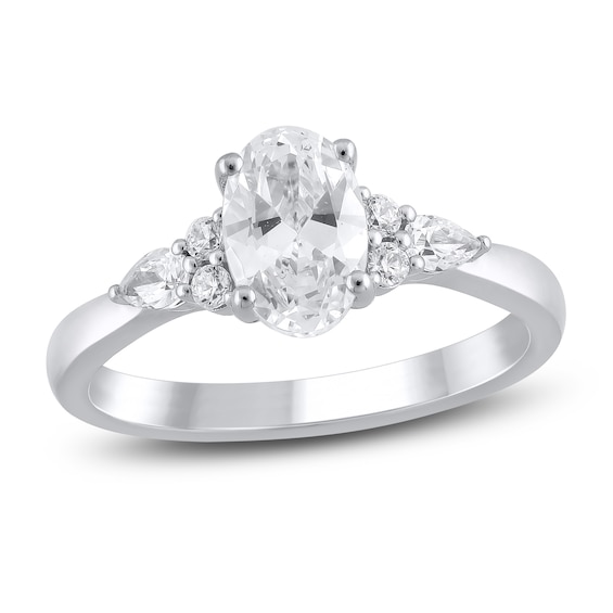 Chosen Certified Oval-Cut Diamond Engagement Ring 1-1/4 ct tw 14K White Gold