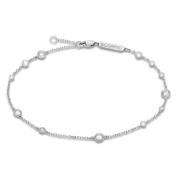 Constellations by Jared Lab-Grown Diamond Scorpio Bracelet 1/2 ct tw 10K White Gold 7.5"