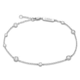 Constellations by Jared Lab-Grown Diamond Libra Bracelet 1/2 ct tw 10K White Gold 7.5"
