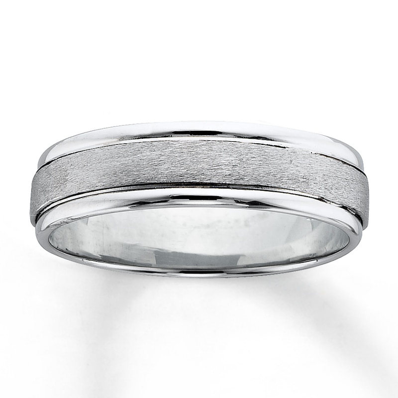 Wedding Band 18K Gold/Platinum 6.5mm