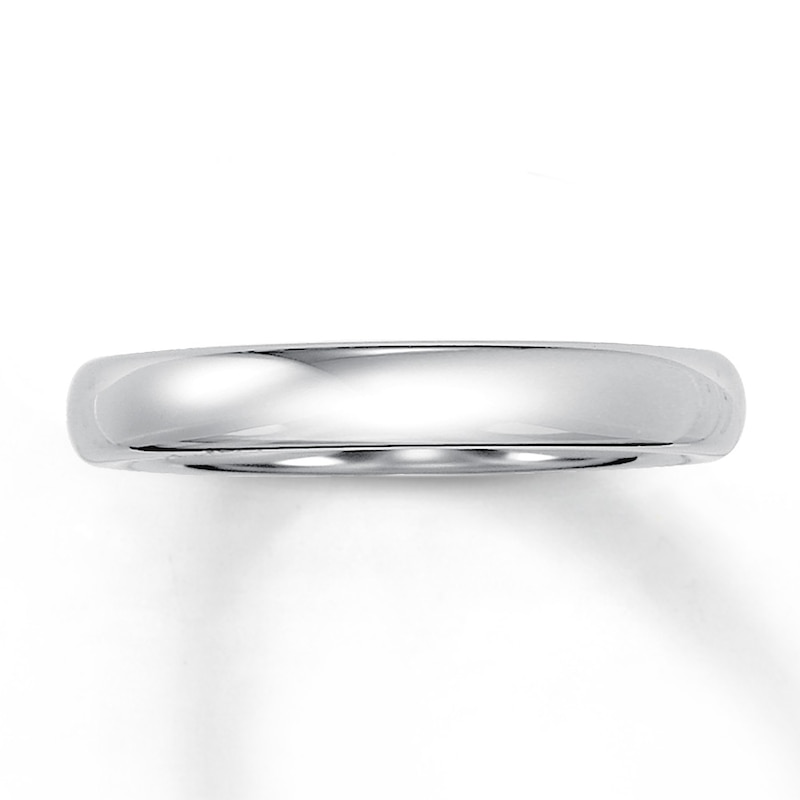 4mm Wedding Band White Tungsten Carbide