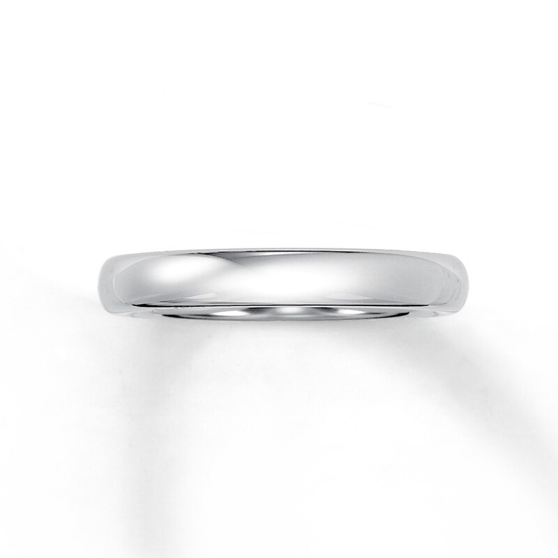 Women's Wedding Band White Tungsten Carbide 4mm