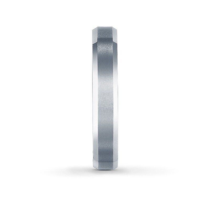 Main Image 2 of Wedding Band White Tungsten Carbide 4mm