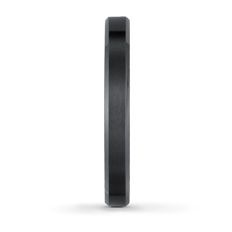 Main Image 2 of 3mm Wedding Band Black Tungsten Carbide