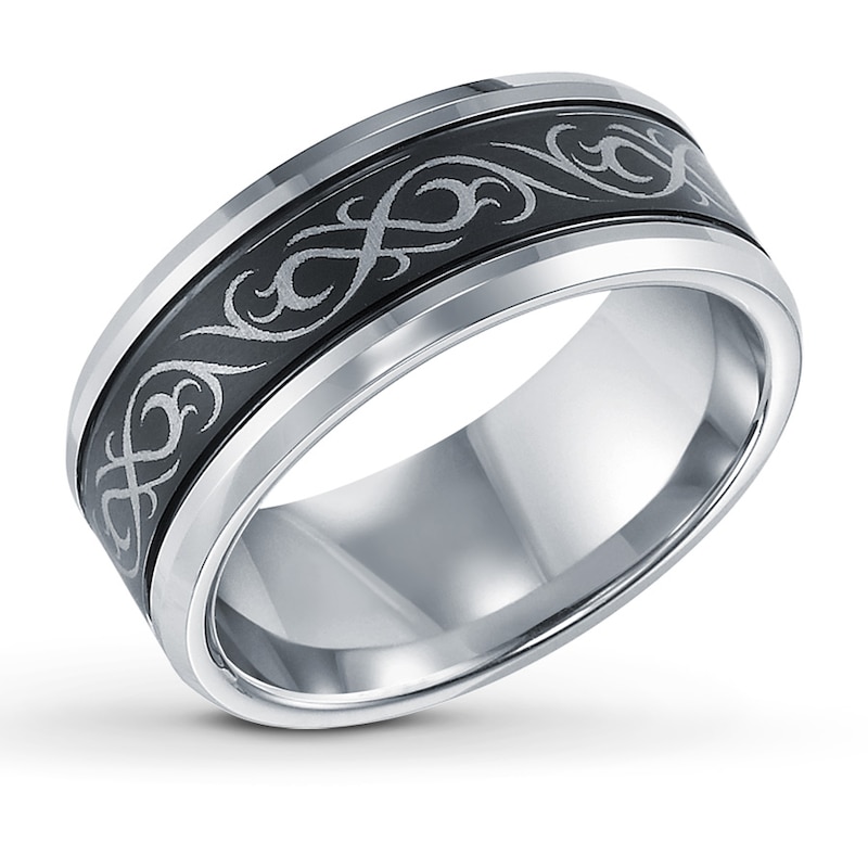 9mm Celtic Design Wedding Band Tungsten Carbide