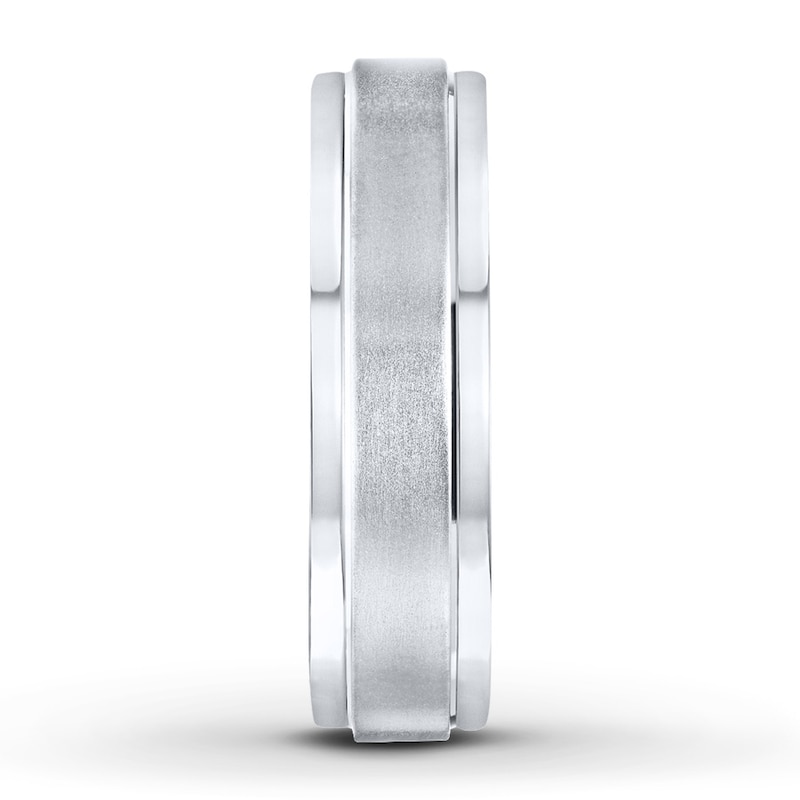 Main Image 2 of Wedding Band 10K White Gold 6mm