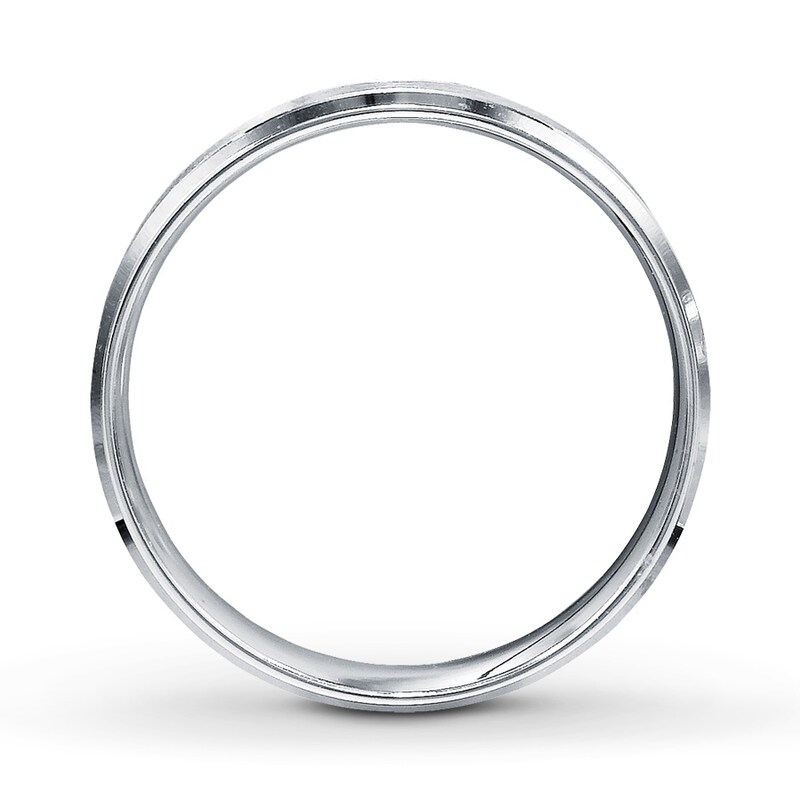 Main Image 2 of Wedding Band 10K White Gold 8mm