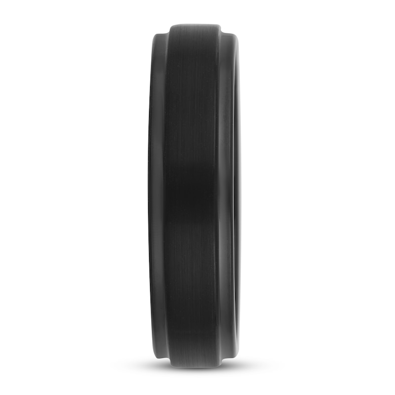 Main Image 2 of 6mm Wedding Band Black Tungsten Carbide