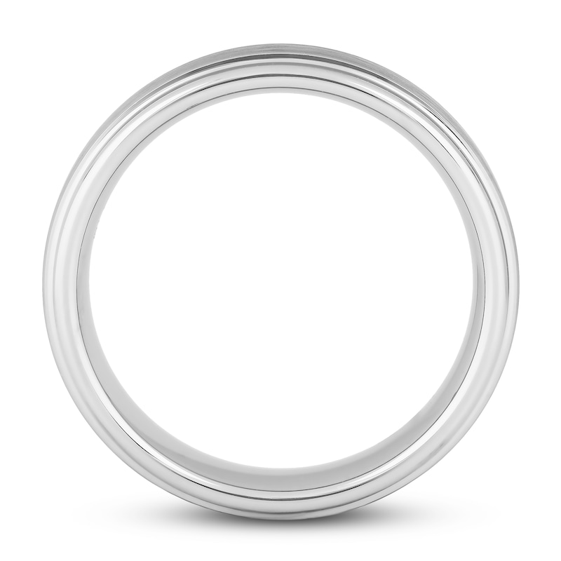 Main Image 3 of 6mm Wedding Band White Tungsten Carbide
