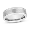 Thumbnail Image 1 of White Tungsten Carbide Wedding Band