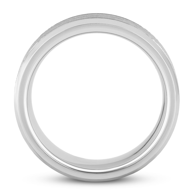 Main Image 2 of White Tungsten Carbide Wedding Band