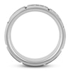 Thumbnail Image 1 of White Tungsten Carbide Wedding Band