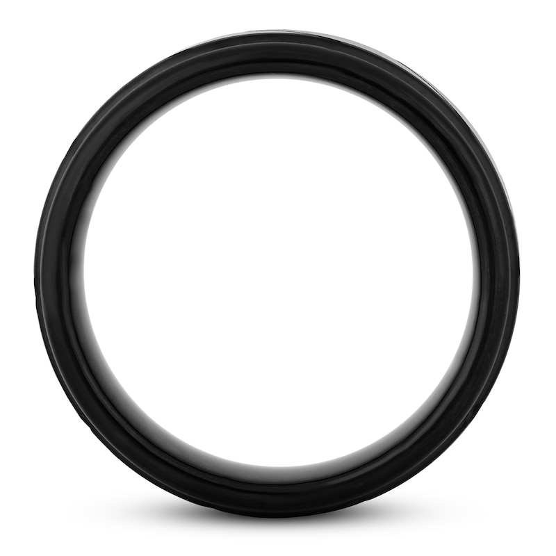 Black Tungsten Carbide Wedding Band