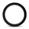 Men's Natural Black Sapphire Ring Black Ion-Plated Tantalum