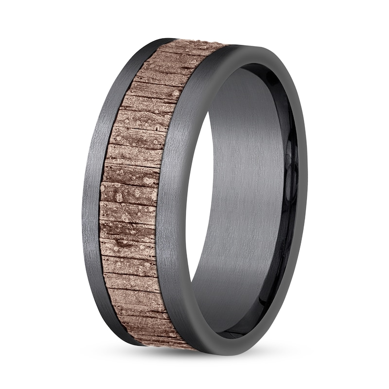 Wedding Band Tantalum/14K Rose Gold