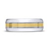 Thumbnail Image 3 of Ring Grey Tungsten/10K Yellow Gold