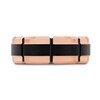 Thumbnail Image 3 of Wedding Band Black/Rose Tungsten 8mm