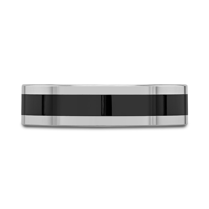 Main Image 3 of Wedding Band Black Tungsten 6mm