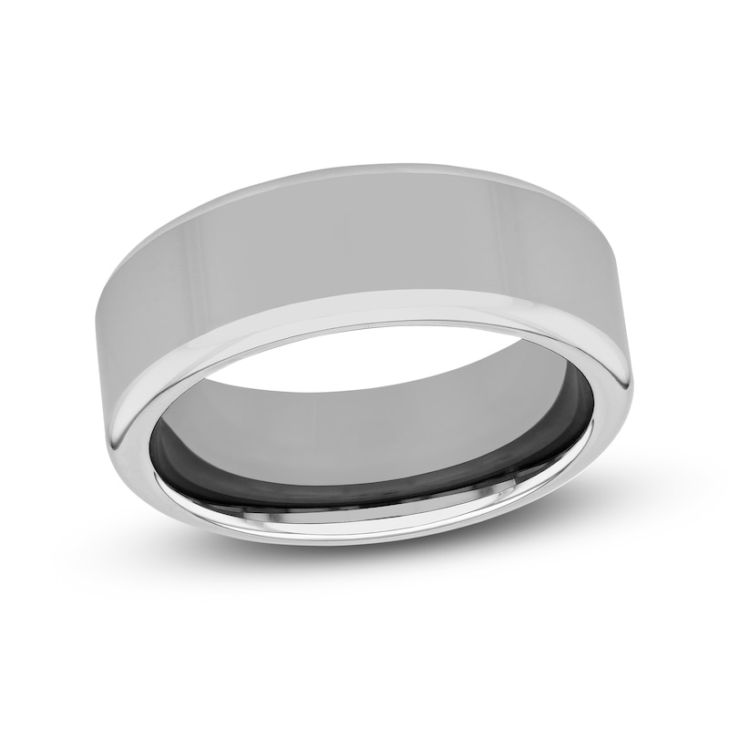 High Polish Wedding Band Tungsten 8mm