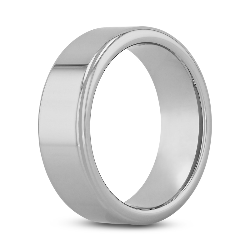 Main Image 2 of High Polish Wedding Band Tungsten 8mm
