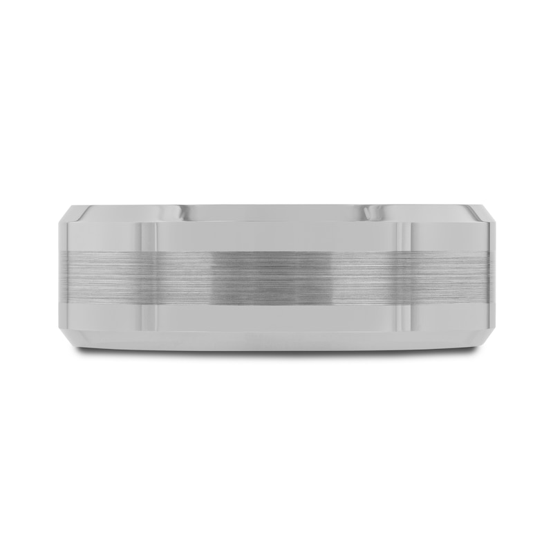 Main Image 3 of Wedding Band Grey Tungsten 8mm