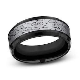 Men's Wedding Band Black Tantalum/Titanium
