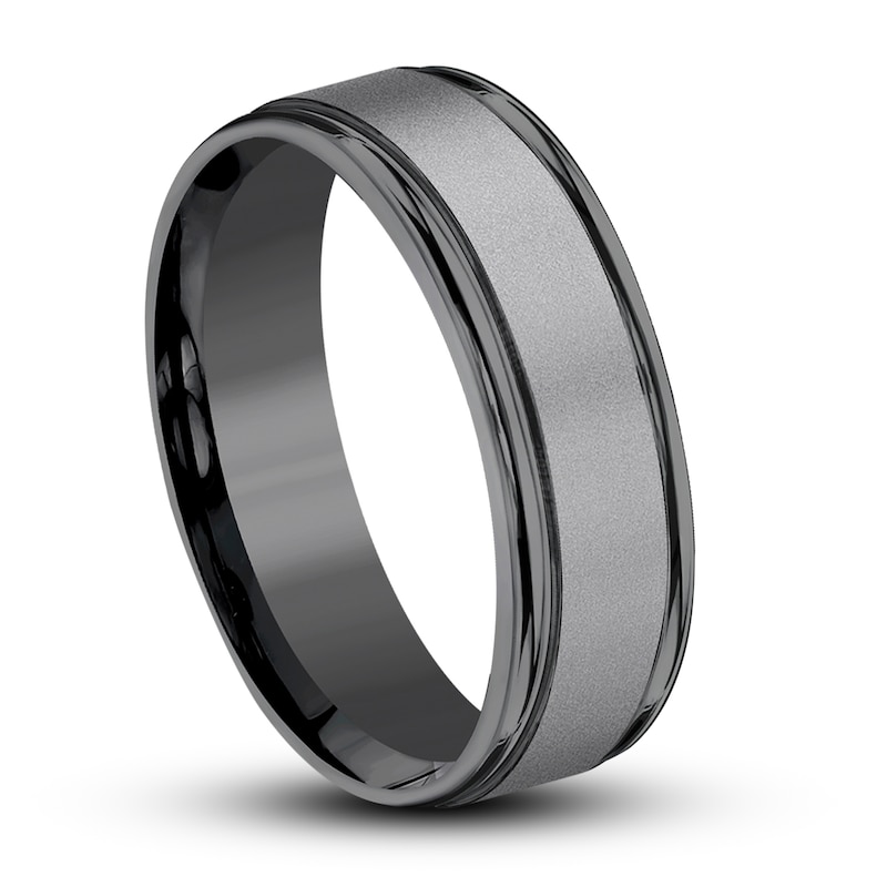 Main Image 3 of Men's Wedding Band Tantalum